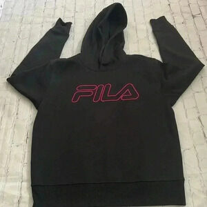 Fila, black and pink hoodie sweatshirt NWT